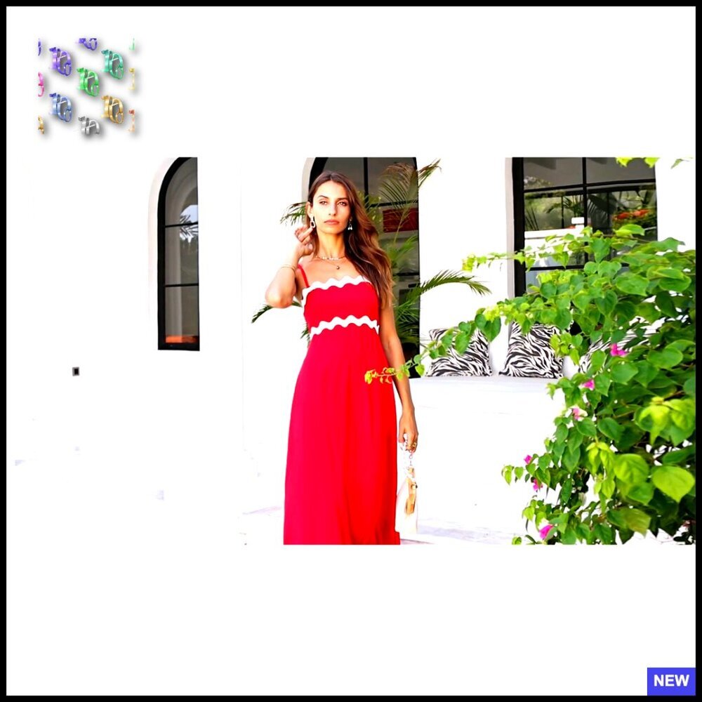 Spaghetti Strap Maxi Dress Smocked Back Boho Flowy Summer Casual Beach - Picture 6 of 7